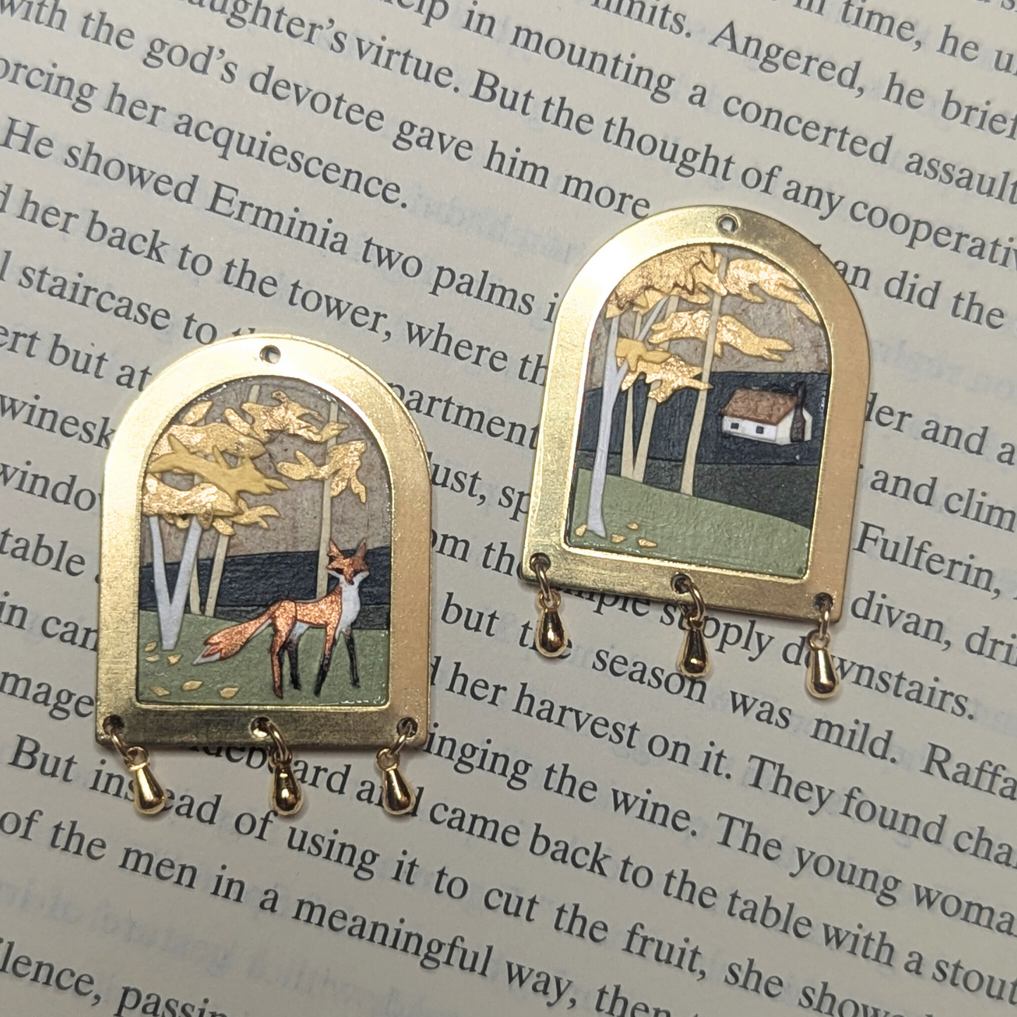 Cut-Paper Earrings (Arch Style)