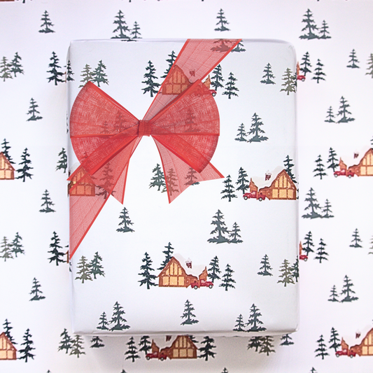 Cozy Cabin Gift Wrap