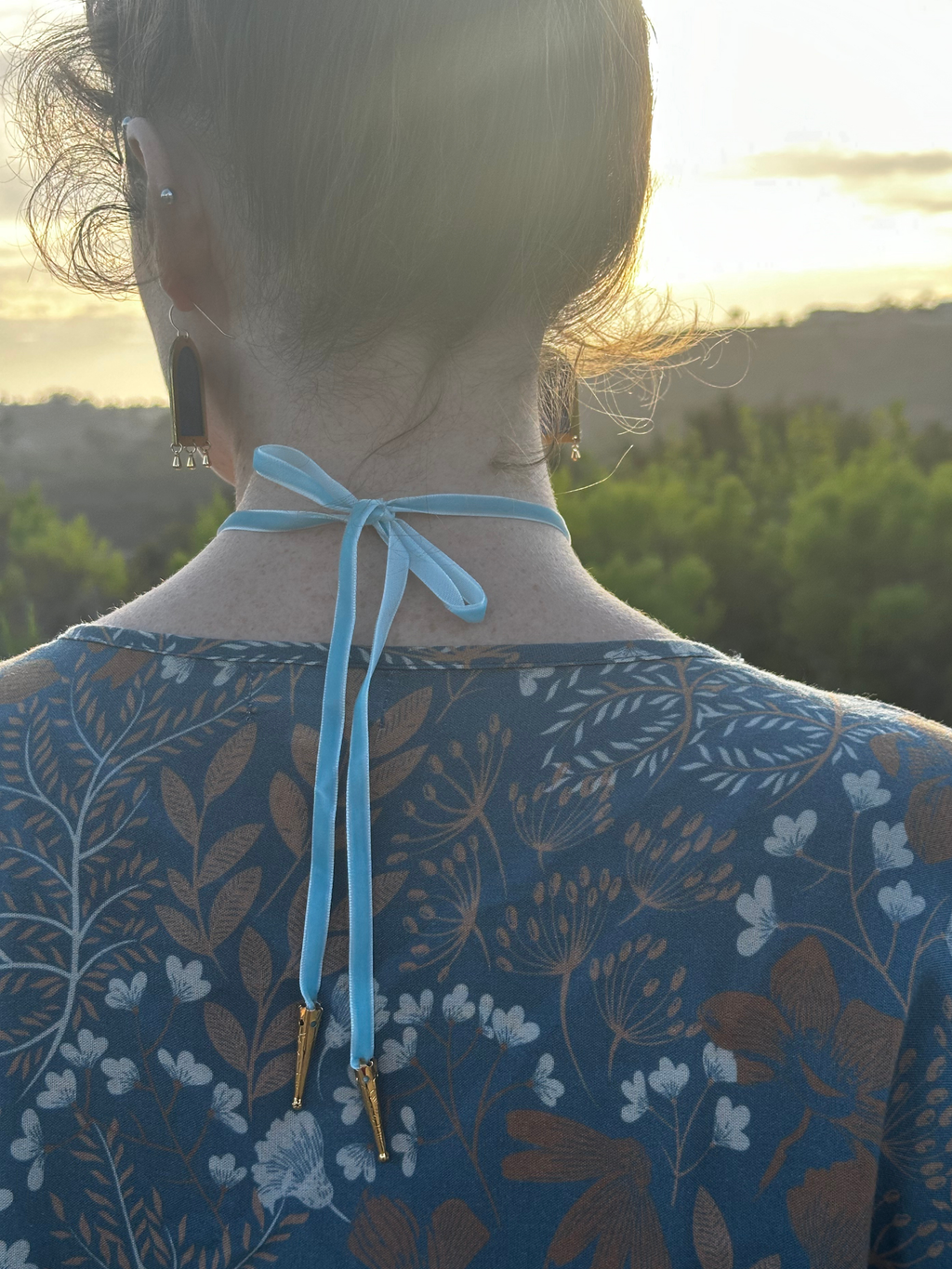 Lemon Floral Choker