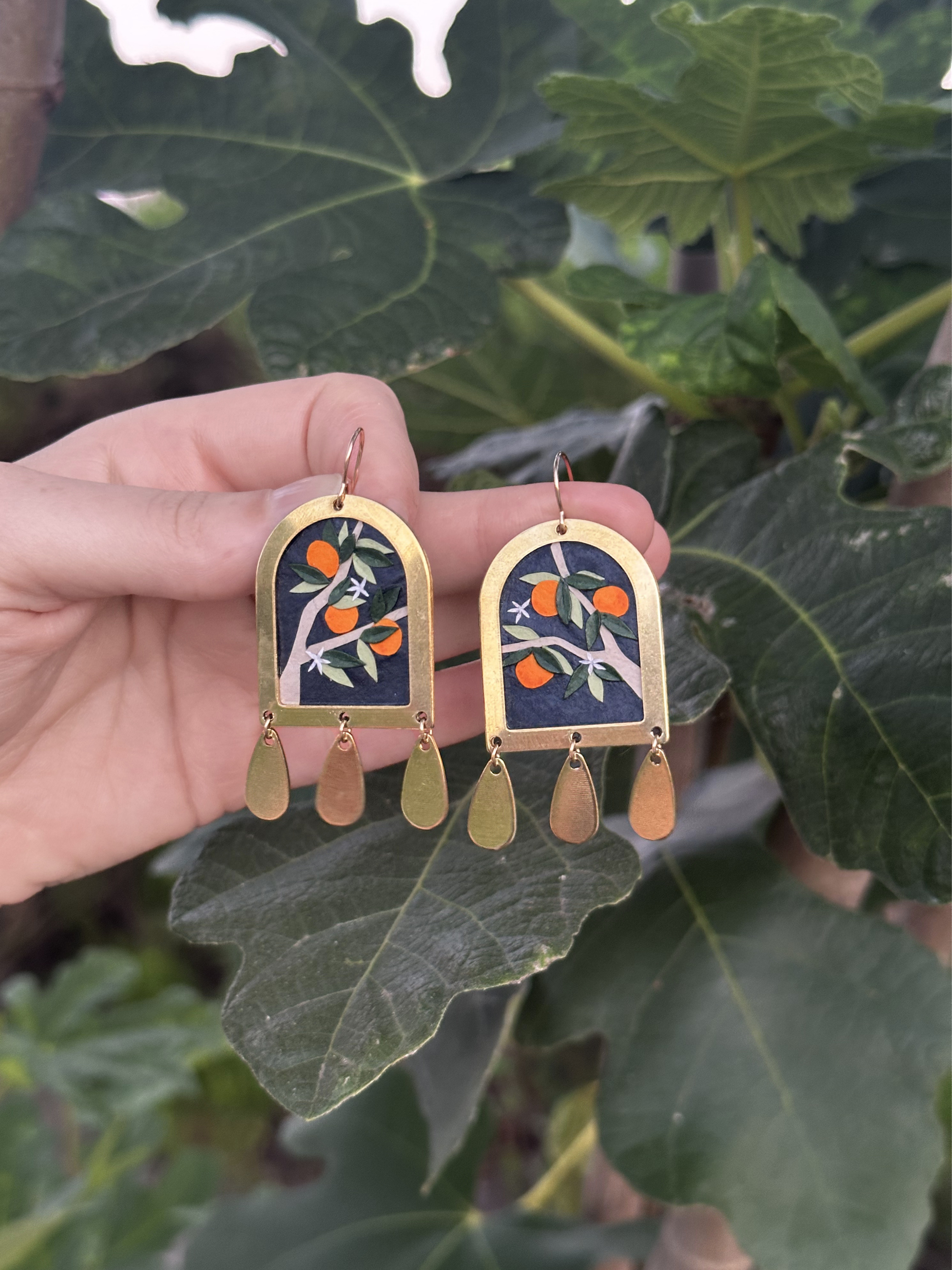 Orange Tree Floral No.1