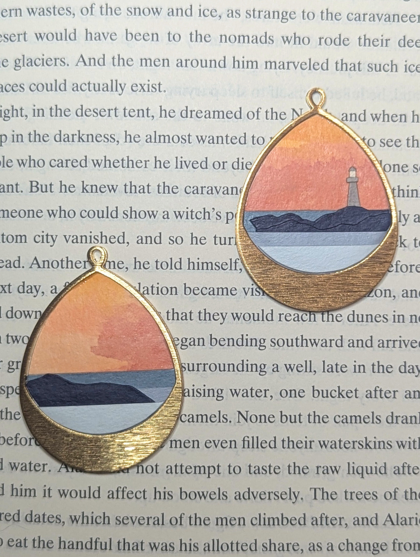 Landscape Cut-Paper Earrings