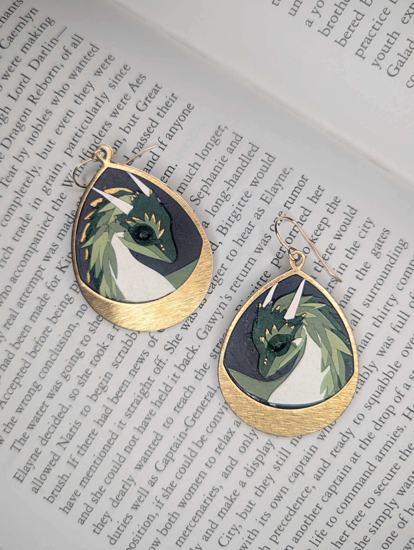 Cut-Paper Dragonling Earrings